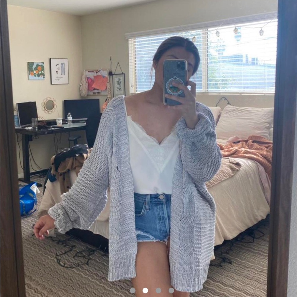 Oversized chunky cardigan